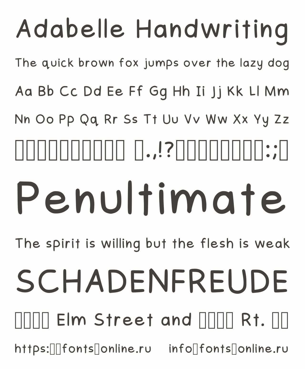 Adabelle Handwriting Free Font Download